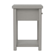 Bowery Hill Modern 1 Drawer Wood Accent Table in Gray