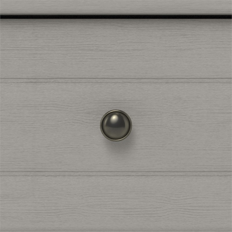Bowery Hill Modern 1 Drawer Wood Accent Table in Gray
