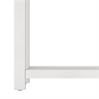 Bowery Hill Modern 1 Drawer Wood Accent Table in Matte White
