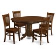 Bowery Hill 5-piece Traditional Wood Dining Set in Espresso
