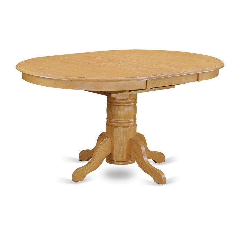 Bowery Hill 7-piece Traditional Wood Dining Table Set in Oak