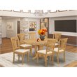Bowery Hill 7-piece Traditional Wood Dining Room Set in Oak