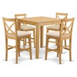 Bowery Hill 5-piece Traditional Wood Dining Set in Oak