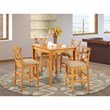 Bowery Hill 5-piece Traditional Wood Dining Set in Oak