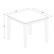 Bowery Hill 5-piece Traditional Wood Dining Set in Oak