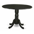 Bowery Hill Traditional Wood Dining Table in Black