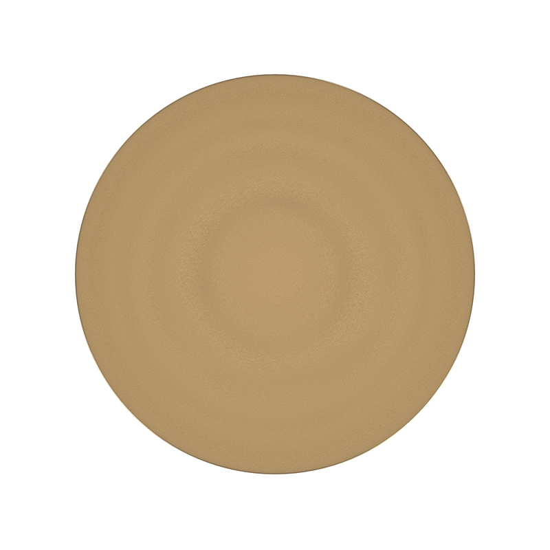 Bowery Hill Aluminium Antique Gold End Table in Gold