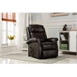 Bowery Hill Traditional Styled Faux Leather Lift Chair in Brown