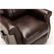 Bowery Hill Traditional Styled Faux Leather Lift Chair in Brown