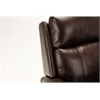 Bowery Hill Traditional Styled Faux Leather Lift Chair in Brown