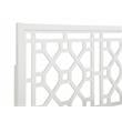 Bowery Hill Transitional Chippendale Wood Headboard - King in White