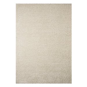 bowery hill jute 5' x 7' retro rug with texture in snow beige finish