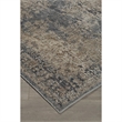 Bowery Hill Modern Chenille 8' x 10' Rug in Blue and Tan Finish