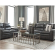 Bowery Hill Modern Chenille 8' x 10' Rug in Blue and Tan Finish