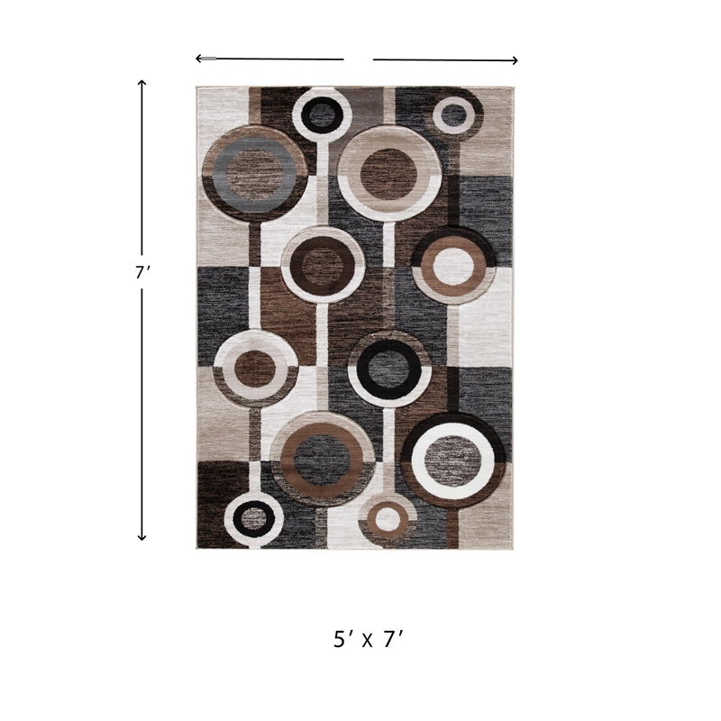 Bowery Hill Modern Fabric 5' x 6'7