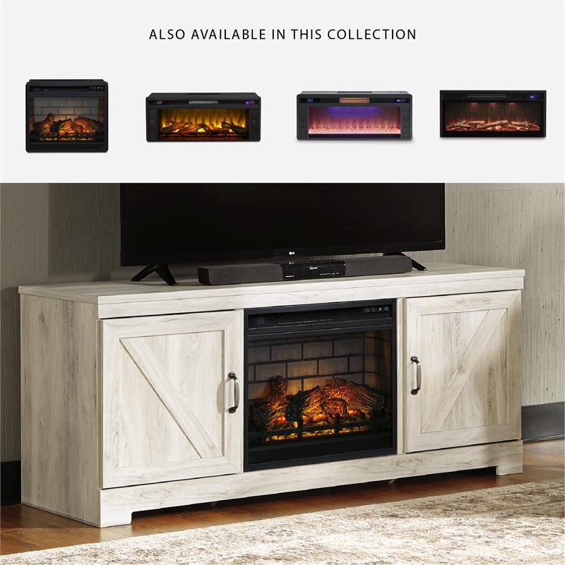 Bowery Hill Metal Electric Infrared LED Fireplace Insert in Black
