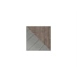 Bowery Hill Engineered Wood End Table in Gray and White Finish