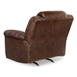 Bowery Hill Contemporary Fabric Rocker Recliner in Chocolate