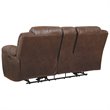 Bowery Hill Contemporary Power Reclining Loveseat in Chocolate