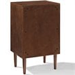 Bowery Hill Modern Engineered Wood Record Player Stand in Mahogany