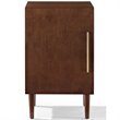 Bowery Hill Modern Engineered Wood Record Player Stand in Mahogany