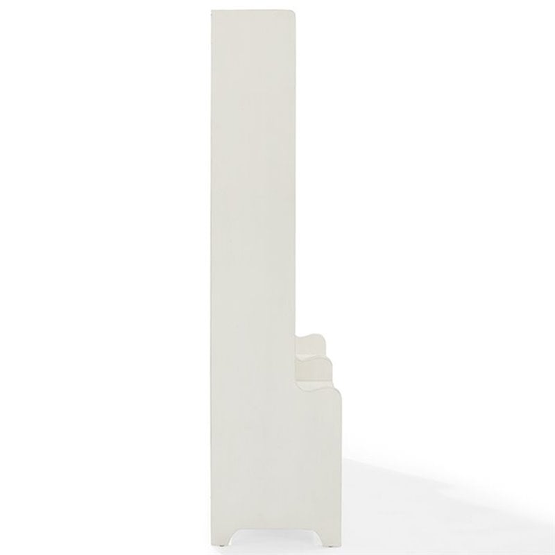 Bowery Hill Wood Hall Tree in Distressed White/Black (Set of 3)