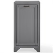 Bowery Hill Engineered Wood Laundry Hamper in Vintage Gray Finish