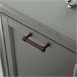 Bowery Hill Engineered Wood Laundry Hamper in Vintage Gray Finish