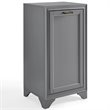 Bowery Hill Engineered Wood Laundry Hamper in Vintage Gray Finish