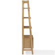Bowery Hill 3-Piece Mid-Century Wood Etagere Bookcase Set in Acorn Brown