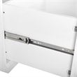 Bowery Hill 3-Piece Modern Wood Entryway Set with Coat Rack Hooks in White