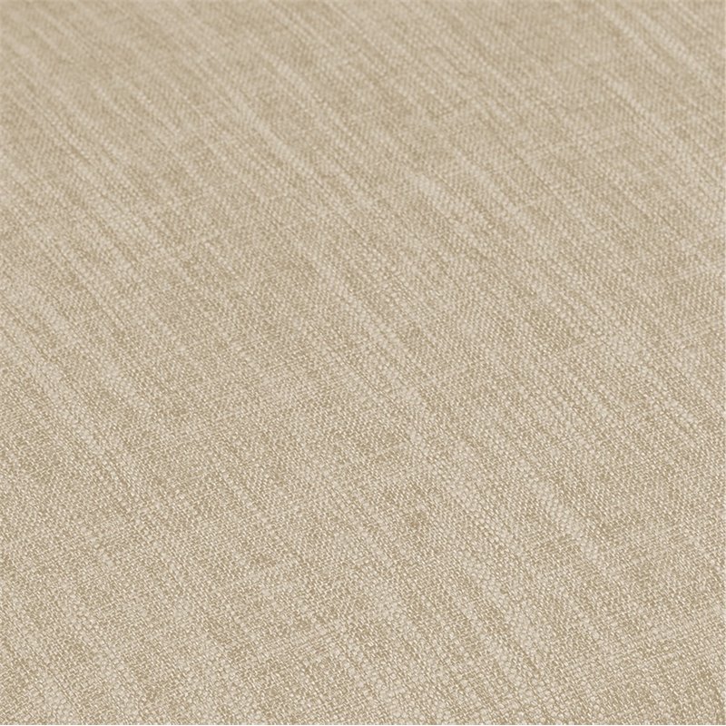 Bowery Hill 2-Piece Modern Wood/Linen Entryway Set in White/Tan
