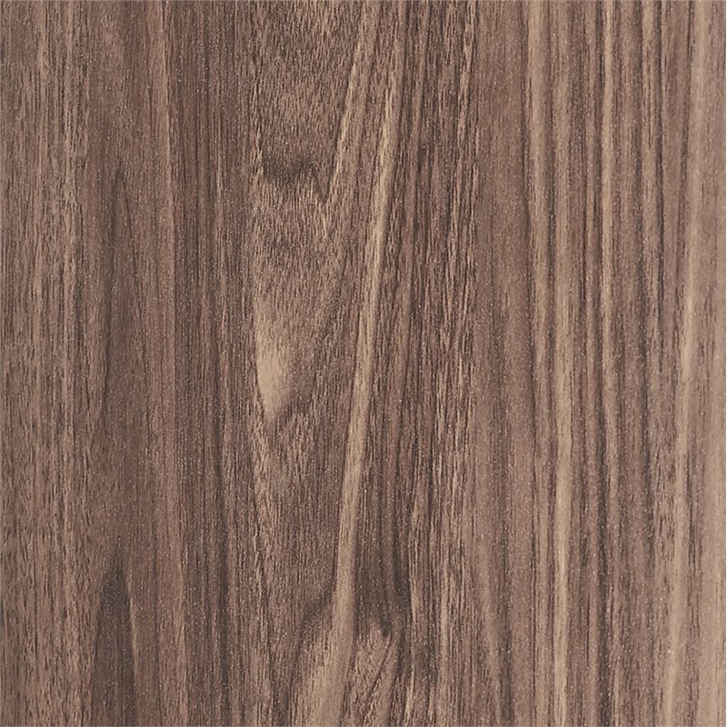 Bowery Hill 6-Cubby Cube Wood Record Storage Bookcase in Walnut