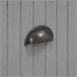 Bowery Hill 4 Double Hooks Wood Hall Tree in Distressed Gray/Chrome