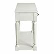 Bowery Hill Farmhouse Styled Alabaster Sofa Table in White Finish