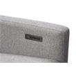Bowery Hill Modern Tweed Fabric Dual-power Recliner in Gray Finish