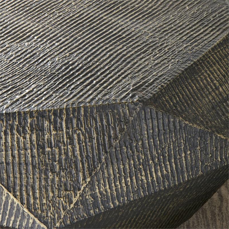 Bowery Hill Modern Metal 3-Piece Occasional Set in Brass Finish