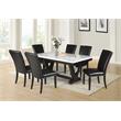 Bowery Hill Transitional Upholstery Side Chair in Black Finish