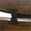 Bowery Hill Modern Solid Wood King Platform Bed in Distressed Cocoa