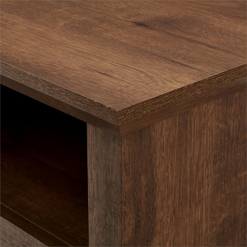 Bowery Hill Farmhouse Wood Corner TV stand for TVs up to 44