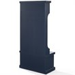 Bowery Hill Coastal Wood Hall Tree with 3 Double Hooks in Navy