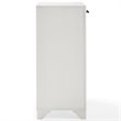 Bowery Hill Modern Wood/Fabric Laundry Hamper in Vintage White