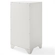 Bowery Hill Modern Wood/Fabric Laundry Hamper in Vintage White