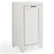 Bowery Hill Modern Wood/Fabric Laundry Hamper in Vintage White