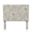 Bowery Hill Upholstered Fabric Queen Platform Bed in Beige Finish