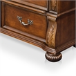 Bowery Hill 4-Drawer Traditional Wood Media Chest in Brown Cherry