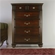 Bowery Hill 6-Drawer Traditional Solid Wood Chest in Dark Walnut