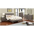 Bowery Hill 4-Drawer Mid-Century Solid Wood/Wood Veneer/MDF Chest in Gray