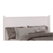 Bowery Hill Mid-Century Solid Wood King Platform Bed in White