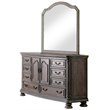 Bowery Hill 2-Piece 8-Drawer Traditional Wood Dresser and Mirror in Natural